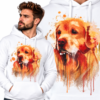BLUZA Z KAPTUREM ZWIERZĘTA  GOLDEN RETRIEVER 1